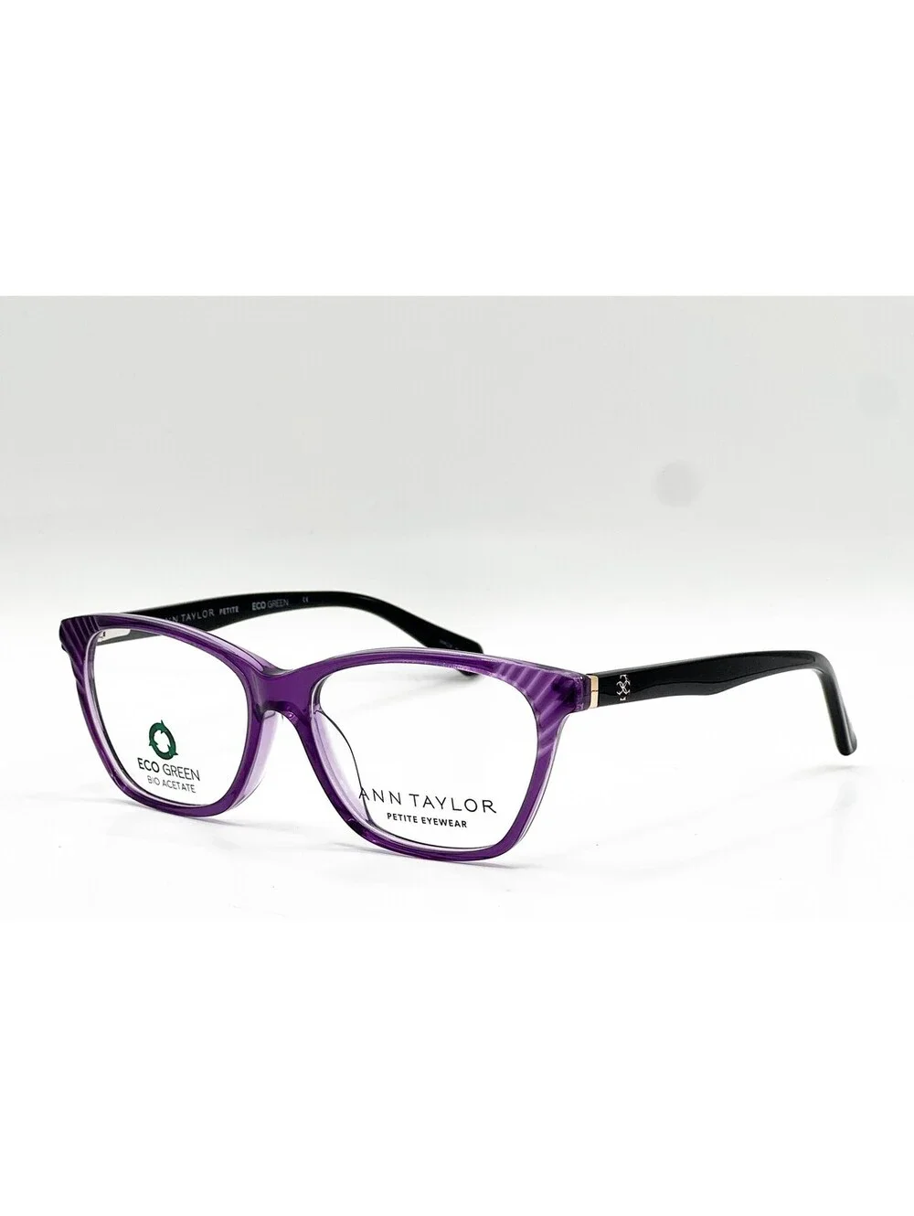 Ann Taylor Atp821 C03 Purple Authentic Eyeglasses 50-14-130